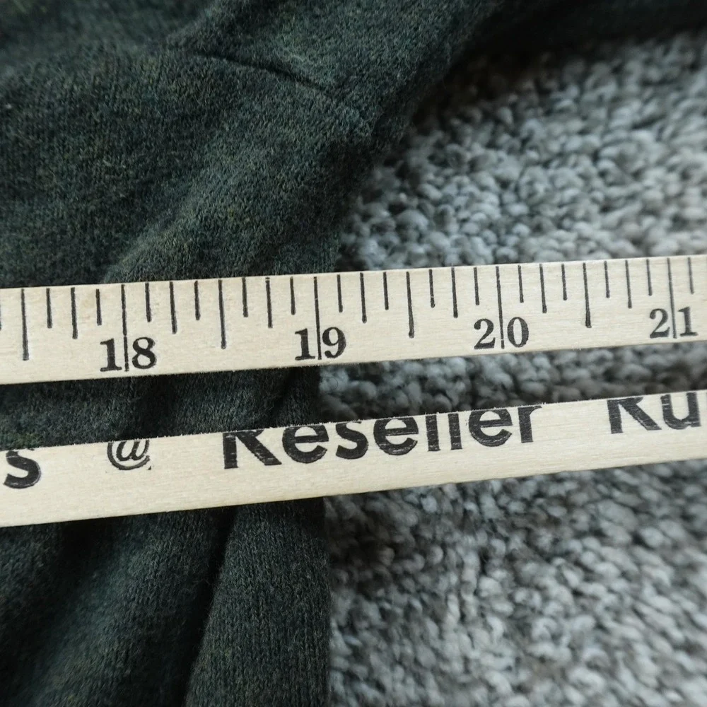 Banana Republic‎ Sweater Mens M Green Cotton Cashmere 1/4 Zip Mock Neck Pullover